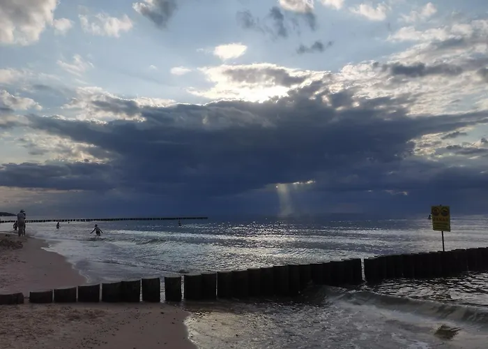 度假居 U Loni - Z Tarasem W Zacisznym Centrum Nad Morzem Z Parkingiem